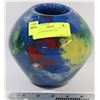 Image 1 : ART GLASS ROUND VASE