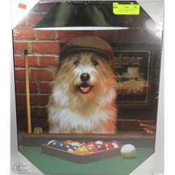 BRAND NEW BUDWEISER DOG PICTURE 20 H X 16 W