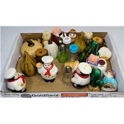 FLAT WITH SALT AND PEPPERS SHAKERS