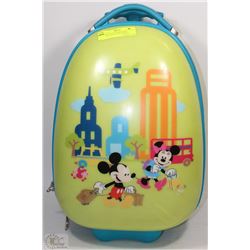 MICKEY MOUSE HARD SHELL CHILDS CUITCASE W/ HANDLE