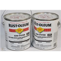 RUST OLEUM 6200 SYSTEM FAST CURING EPOXY FLOOR