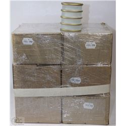 36 NEW FROSTED GLASS WITH GOLD STRIPES CANDLE