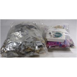 BAG OF 75 PAIRS OF FASHION EARRINGS & BAG OF 50