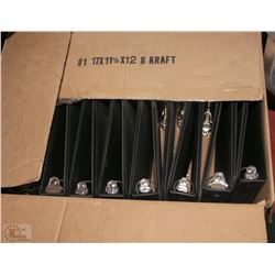 BOX OF 20 BLACK  BRAND NEW 1" BINDERS