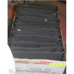 BOX OF 12 BRAND NEW 1" ZIPPERED CLOTH BINDERS