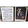 Image 1 : LOT OF 2 EDMONTON OILERS 1995-96 POSTER FRAMED &