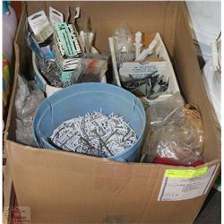 LARGE BOX NAILS SCREWS,FASTENERS 50 POUNDS