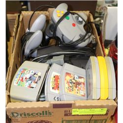 NINTENDO 64 CONSOLE, 7 GAMES AND 3 CONTROLLERS