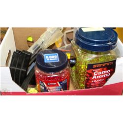 LOT OF 2 AIR SOFT GUNS WITH BATTERIES, CO2