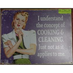 RETRO VINTAGE STYLE TIN SIGN 16" X 12.5"