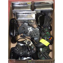 GAMER LOT 3 NEW XBOX 360 CABLES 7 CONTROLLERS