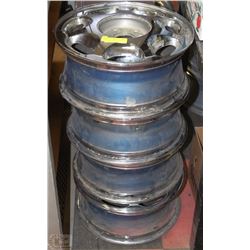 SET OF FOUR 17" GM ALUMINUM RIMS WITH 5 BOLT