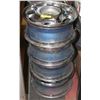 Image 1 : SET OF FOUR 17" GM ALUMINUM RIMS WITH 5 BOLT