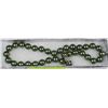 Image 1 : #31-12mm SEASHELL PEARL NECKLACE - PERIDOT GREEN
