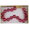 Image 1 : #25-10mm SEASHELL PEARL BRACELET - MAGENTA