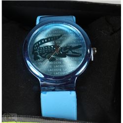 NEW LACOSTE REPLICA BLUE WATCH