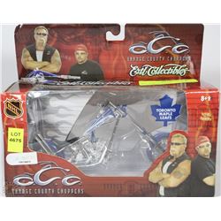 OCC TORONTO MAPLE LEAFS 1:18 SCALE MOTORCYLE