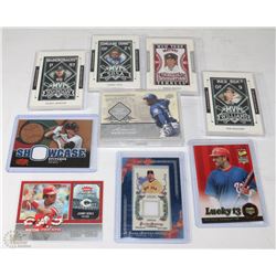 LOT OF 25 BASEBALL CARDS  WITH PATCHES,JERSEYS,