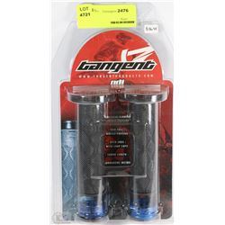 TANGENT OPEN ENDED BICYCLE GRIPS WITH SNAP CAPS