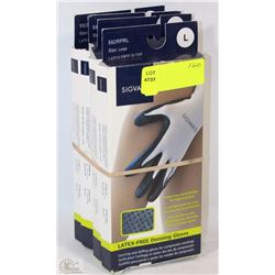 BUNDLE OF FOUR SIGVARIS LATEX-FREE DONNING GLOVES