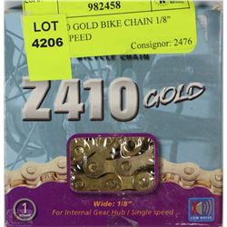 KMC Z410 GOLD BIKE CHAIN 1/8" SINGLE SPEED