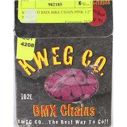 KWEG CO BMX BIKE CHAIN PINK 1/2" X 3/32"