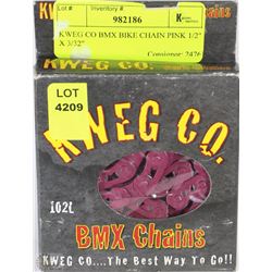 KWEG CO BMX BIKE CHAIN PINK 1/2" X 3/32"