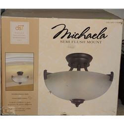 MICHAELA SEMI FLUSH MOUNT LIGHT