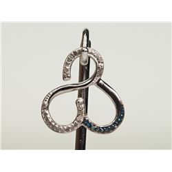 #1-STERLING SILVER DIAMOND (41 DIAMONDS) PENDANT