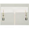 Image 1 : #10-14KT GOLD BLUE TOPAZ EARRINGS
