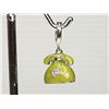 Image 1 : #14-STERLING SILVER DIAMOND 'TELEPHONE' PENDANT