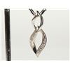 Image 1 : #19-STERLING SILVER DIAMOND PENDANT