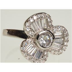 #26-STERLING SILVER CZ RING
