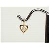 Image 1 : #29-10KT GOLD PEARL 'HEART' PENDANT