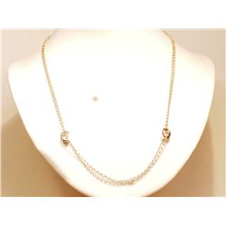 #41-STERLING SILVER LARIAT STYLE NECKLACE (7.27G)