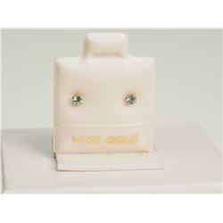 #45-14KT GOLD ALEXANDRITE EARRINGS