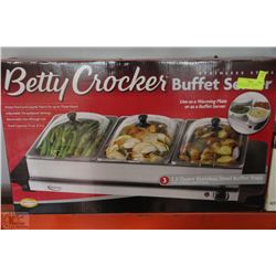 BRAND NEW  BETTY CROCKER STAINLESS STEEL 7.5QT