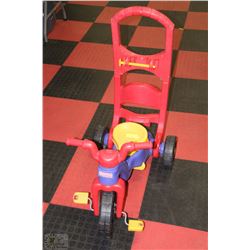 FISHER PRICE ROCK, ROLL & RIDE TRICYCLE - USE