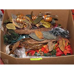 LARGE LOT OF NEW AND USED SEASONAL WREATHS