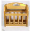 Image 1 : WOODEN MAGAZINE RACK