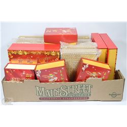 BOX WITH 13 ASSORTED CHINESE COIN SETS