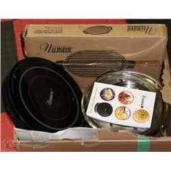 NUWAVE SET INCLUDING PAN & STEAMER, CAST IRON