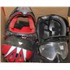 Image 1 : FIVE ASSORTED HELMETS INCLUDING MOTORCYCLE HELMET,