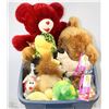 Image 1 : LARGE TOTE OF STUFFED ANIMALS