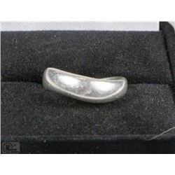 #19- .925 SILVER WEDDING BAND RING SIZE 7
