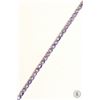 Image 1 : #9-STERLING SILVER TANZANITE TENNIS BRACELET