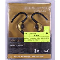 KEEKA HEADPHONES WITH MIC FOR SAMSUNG,I-PHONE,HTC