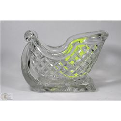 CRYSTAL SLEIGH DISH
