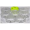 Image 1 : SET OF EIGHT CRYSTAL NAPKIN HOLDERS