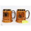 Image 1 : PAIR OF ENGLISH CHARACTER BEER STEINS